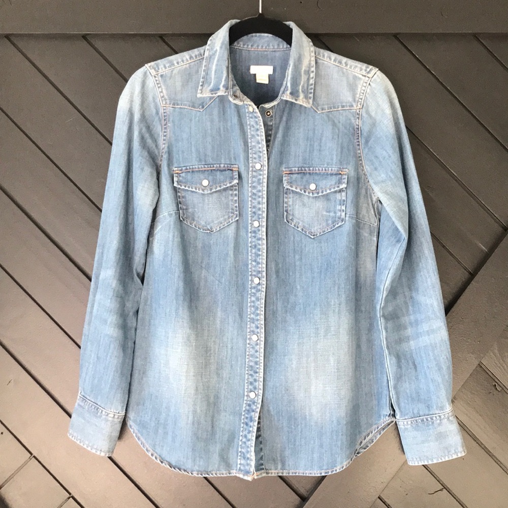 J.Crew Factory Denim button up shirt